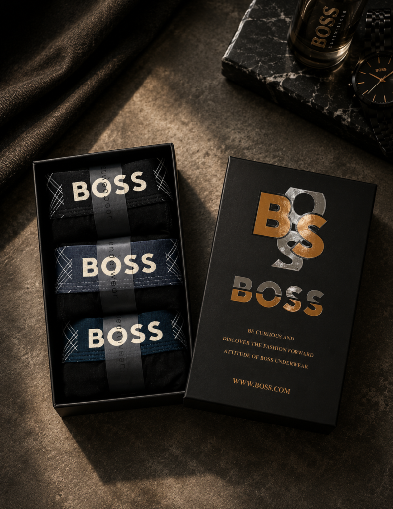 Hugo Boss Premium Мъжки Боксерки – Комплект 3 броя
