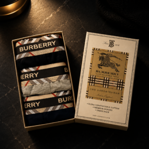 Burberry Premium Мъжки Боксерки – Комплект 3 броя