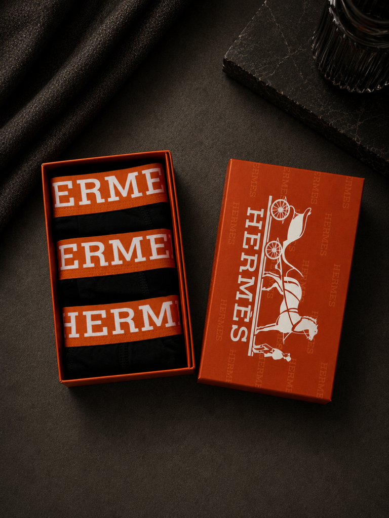 Hermès Premium Мъжки Боксерки – Комплект 3 броя