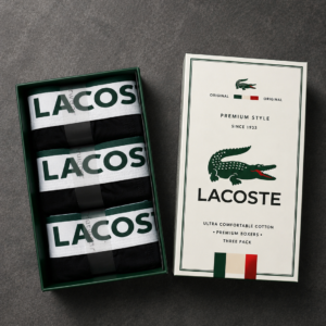 Lacoste Premium Мъжки Боксерки – Комплект 3 броя