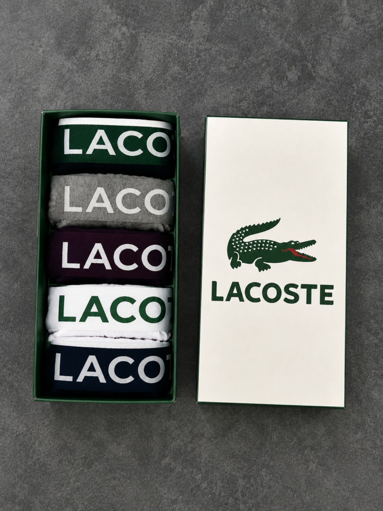 Lacoste Premium Мъжки Боксерки – Комплект 5 броя