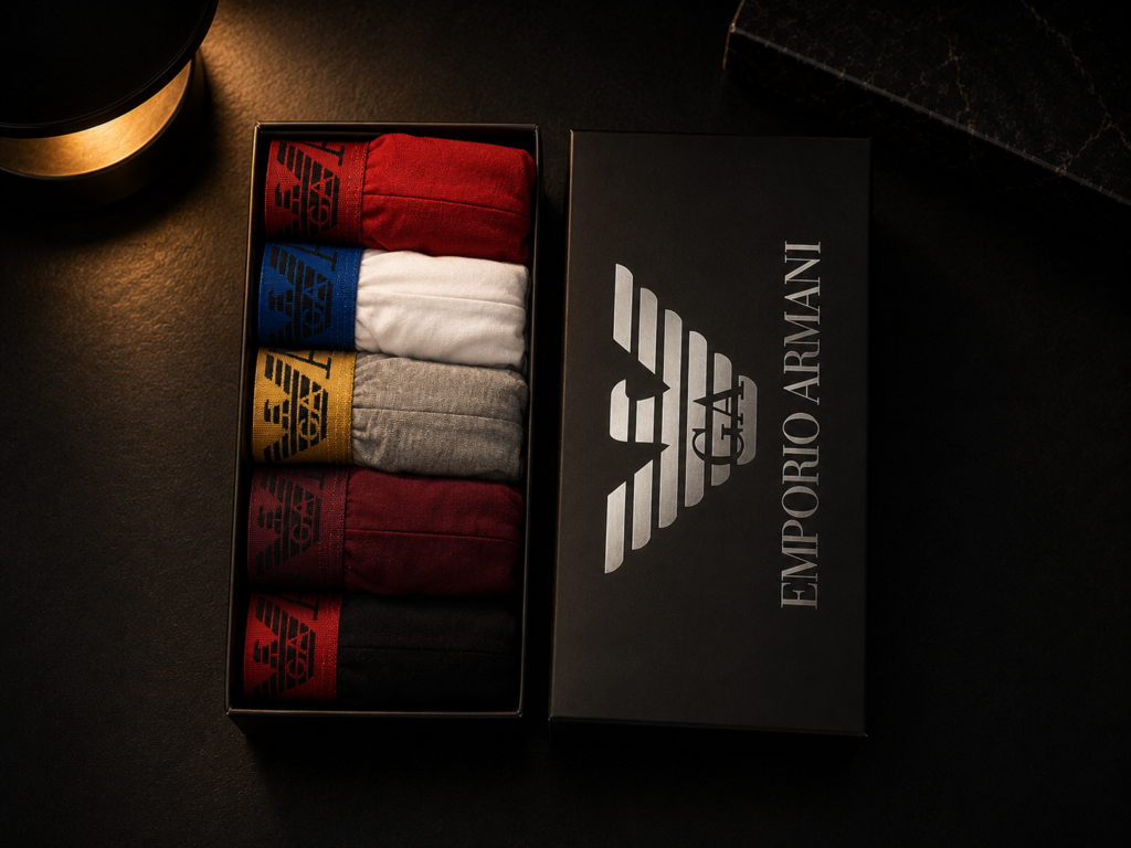 Emporio Armani Premium Мъжки Боксерки – Комплект 5 броя