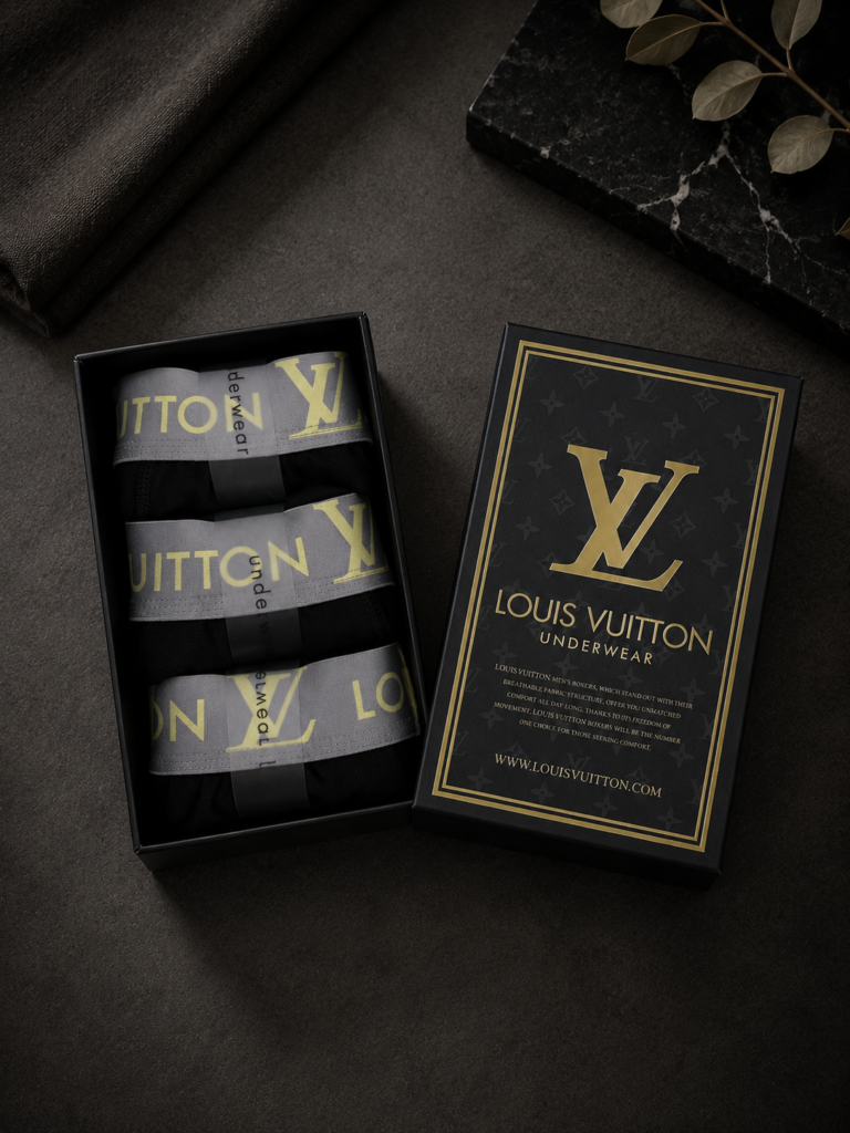 Louis Vuitton Premium Мъжки Боксерки – Комплект 3 броя