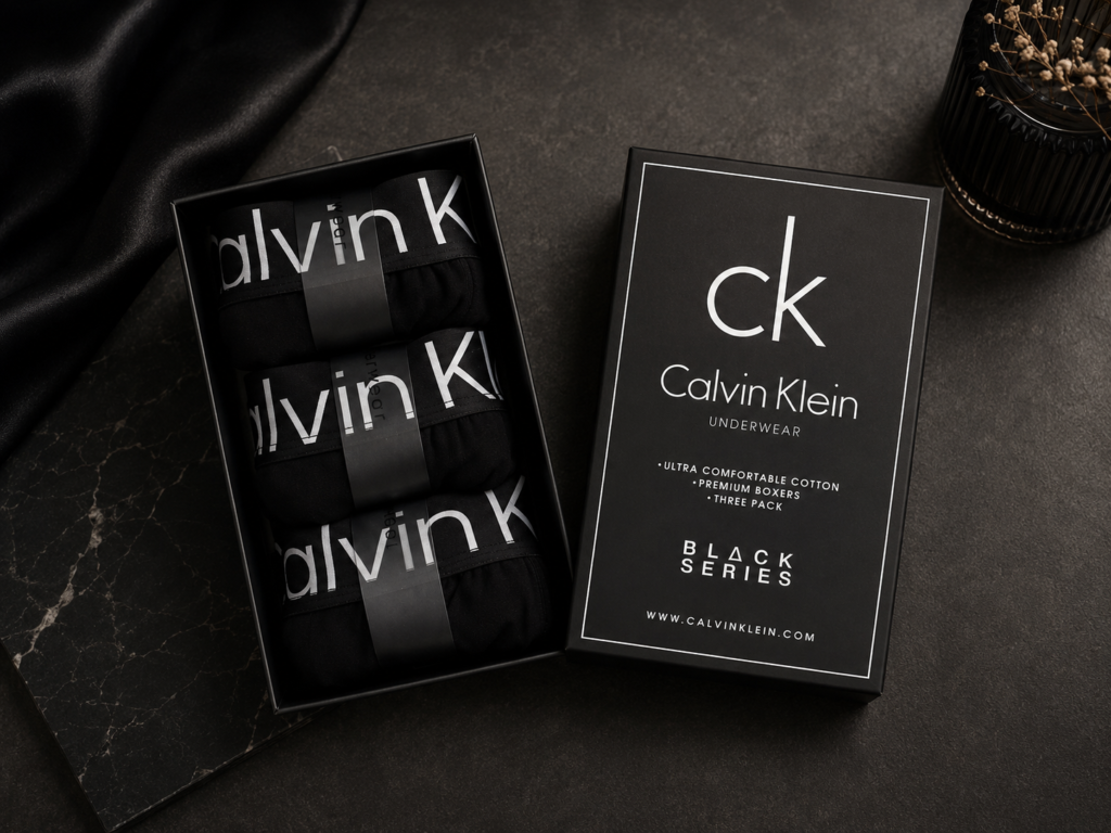 Calvin Klein Premium Мъжки Боксерки – Комплект 3 броя