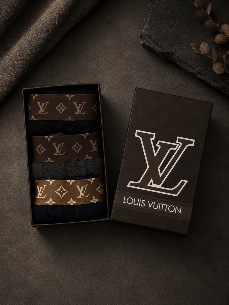 Louis Vuitton Premium Мъжки Боксерки – Комплект 3 броя
