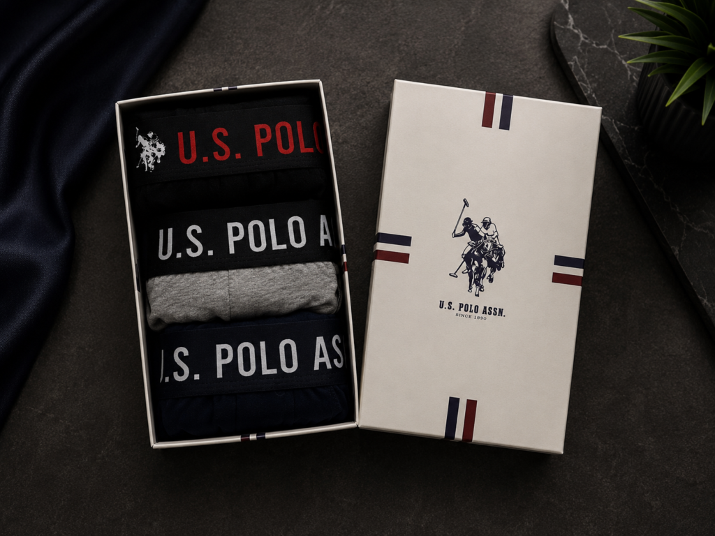 U.S. Polo Assn. Premium Мъжки Боксерки – Комплект 3 броя